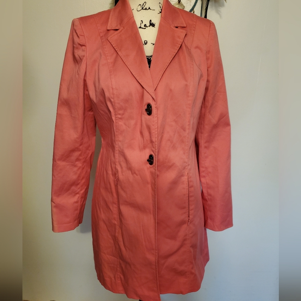 A Line | Women's Pink Peacoat Jacket
